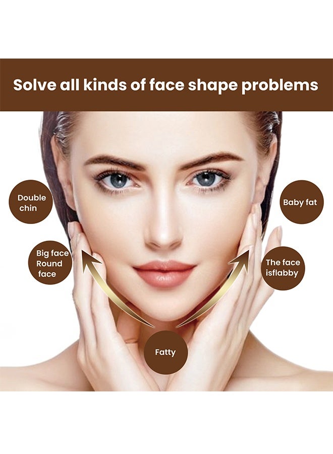 إيلهو قناع رفع خط V، قناع مزدوج لتقليل الذقن، قناع شد الوجه، أقنعة شد وتماسك الوجه، رقعة رفع الذقن، قناع خط V للنساء والرجال لتحديد الوجه والرقبة، مجموعة من 5 قطع - Image 5